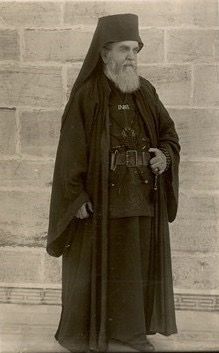 Васил Карагьозов като схимонах Вениамин в Зографския манастир, 24 септември 1934 г.