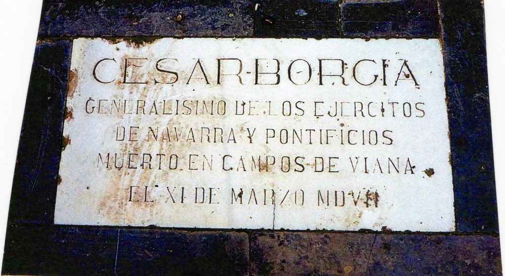 Tomb Cesare Borgia